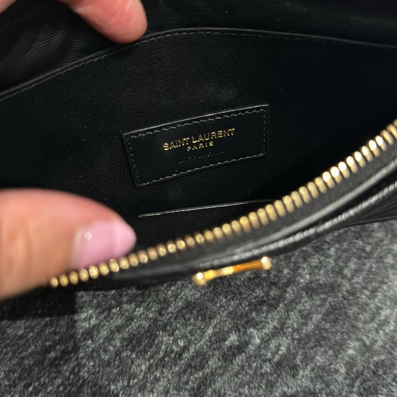 SOLD - EUC Auth Saint Laurent Cassandre Matelasse Zipped Pouch - Leather - Picture 6 of 7